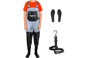 Night Cat vadarbyxor för barn vadarbyxor med stövlar vattentäta ventilerande crosswater waders