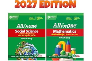 Arihant All in one Class 9 Maths Part 2 and Arihant All in one Class 9 Sst Part 2 (Set of 2 Books) | New NCERT Based 2026 | NEP 2020 & NCF-SE 2023 ... 2 and NCERT Ganita Manjari Class 9 Part 2