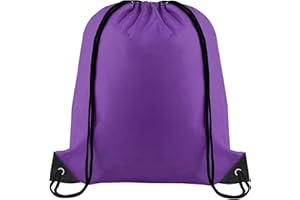 Yoolly Drawstring Bags, PE Bags Drawstring Gym Bags String, Waterproof Sack for Mens Womens Kids, Drawstring Backpack for School, Sports, Travel, Swimming, Beach