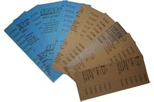 Other Sandpaper - Full Kit, Paper Back, Silicon Carbide Material, 3000 Grit, Compatible with Wood, Metal, Plastic, Orbital Sander, Drum Sander, Belt Sander, Angle Grinder, Die Grinder