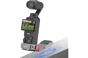 Flymile Pocket 3 Magnetic Mount, Magnet Expansion Adapter Holder with Cold Shoe on Iron Fence, Refrigerators etc, Aluminum Alloy Mount Stand for DJI Osmo Pocket 3 Creator Combo Handle Accessories