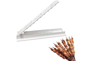 RARWIND Manueller Kebab Maker, Einfach und Bequem Manuelle Kebab Form, Antihaft Kebab Maker Presse Form,11 Zoll Lange Kebab Press für Zuhause, Camping, Picknick (weiß)