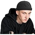 CLAPE Mens Docker Cap Quick Dry Brimless Hat Adjustable Street Casual Lovers Visor-Less Sailor Skullcap Beanies Hat Watch Cap