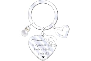 MNBVBV Regalos de madre llavero,llavero mamá regalo para el día de la madre, regalo de cumpleaños para las madres,para madre cumpleaños, día de la madre, Navidad (1)