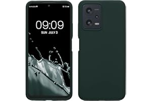kwmobile Carcasa Compatible con Xiaomi Redmi Note 12 5G / Poco X5 5G Funda - Case TPU y Silicona antigolpes - Apto Carga inalámbrica - Verde Musgo