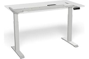 Desktronic Biurko z elektryczną regulacją wysokości, stojące, z ekranem dotykowym + portami ładowania