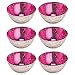 Produktbild 6x Schwimmschale RIFFLE - Pink - 10 cm - Schwimmlinse - Schwimmteelichthalter - Teelichthalter - Teelichtglas