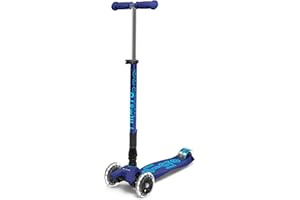 Micro Scooters | Maxi Micro Deluxe Foldable Children's Scooter | Big Wheels | Handlebar Adjustable | 5-12 Years | Boys & Girls