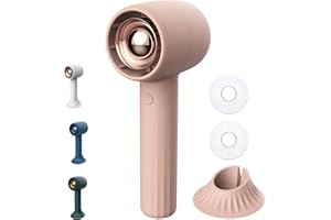 KENSUKA Ventilador de Mano HA1, Recargable, Portátil, con Aromaterapia, 3 Velocidades Ajustables, Ideal para Viajes, Maquillaje y Enfriamiento Personal al Aire Libre