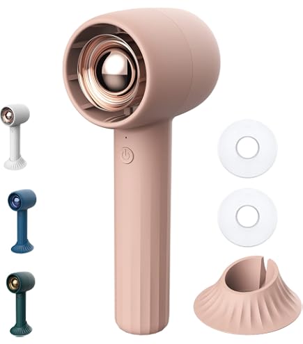 Ventilateur Turbo Portable Diamanté - 199 Vitesses, écran Digital, Rechargeable USB-C, Design Strass