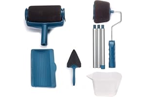 EURONOVITA' SRL ITALY EN-223026 Rullo Pittore fai da te 8 pezzi, Rullo da Pittura,Paint con Serbatoio Integrato, Antigocciolamento, Non Sporca, Facile da usare