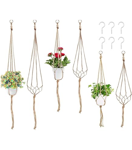 6 Crochets Pivotants 360° En Fer Argenté - Pour Paniers Suspendus, Carillons, épaisseur 3,8mm