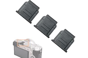 FANZR Lot de 3 couvre-griffe pour appareil photo Sony A6500, A6300, A6000, A7, A7R, A7S, RX100II, HX400, NEX-6 Noir