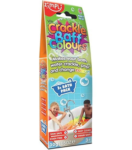 Zimpli Kids - Baff Rouge, 1 Bain ou 4 utilisations, transforme magiquement l'eau en Gluant et coloré, Jouet éducatif Anti-Stress Slime pour Filles et