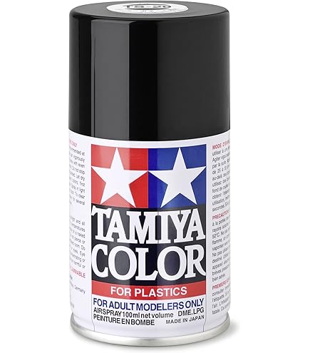 Tamiya 86023 PS-23 - Vernice spray in metallo grigio e policarbonato, 100 ml, per modellismo in plastica, modellismo e accessori fai da te, colori spray per modellismo