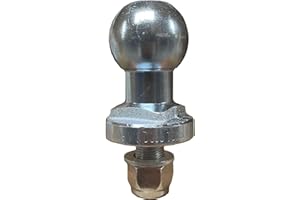 M.A.D MYLDAN AUTO DESIGN 50mm Bolt On Ball ATV Trailer Towing Hitch, 350kg, 19mm Shank - 3631