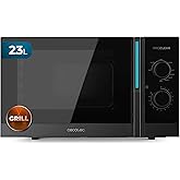 Cecotec Mechanical Microwave with Grill 23L Proclean 4120. 800W and 1000W Grill, Uniform Cooking, 8 Power Levels, Defrost Fun
