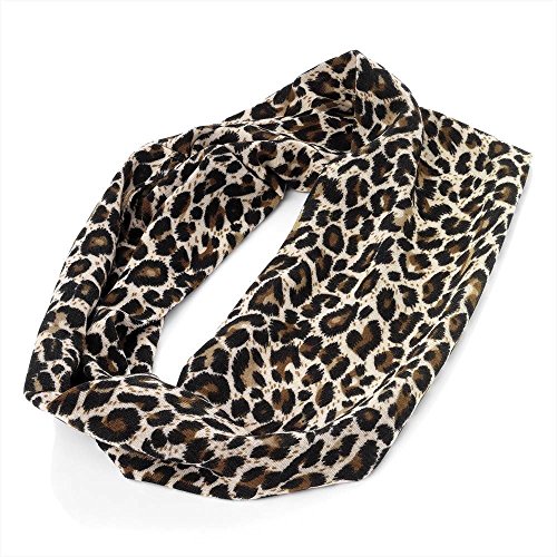 Bling Online Leopard Animal Print Elasticated Fabric Bandeaux Headband
