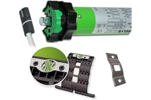 SMAROTECH - MADE IN GERMANY smarotech® Rollladen-Nachrüstset: Rohrmotor Selve SEL Plus 2/15 inkl. Einbruchschutz durch patentierte SecuBlock, 4-Kant-Lager, Anschlusskabel und SW 60 Adapter. (SEL Plus 2/15 mit 4 St. SecuBlock)