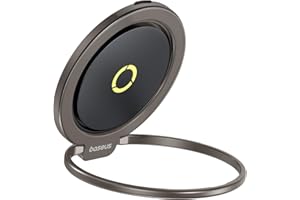 Baseus MagPro II Anneau iPhone Magnétique pour MagSafe, 7.5N Support Anneau Magnétique, 360 ° Rotation Doigt Poignée Support pour iPhone 16 15 14 13 12 Pro Max