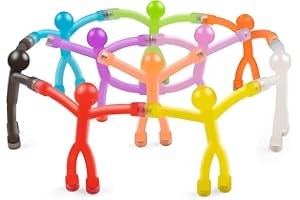 AMYANG Fridge Magnetic Men, 10 Pcs Fridge Magnets People,Flexible Rubber Magnets for Kids Gifts, Fidget Toy Road Trip ‌Sensory Toy, Fidgets for Classroom Toys for Stocking Fillers Kids