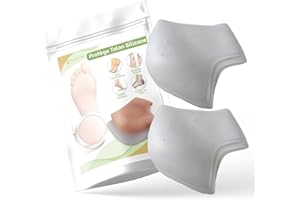 SLIM FEET PRO Lote de 2 pares protectores de tacón de silicona transparente para hombre y mujer, con patas de piel sintética y ábimas, protección para zapatos Dr Martens, antidolores, pies callositados