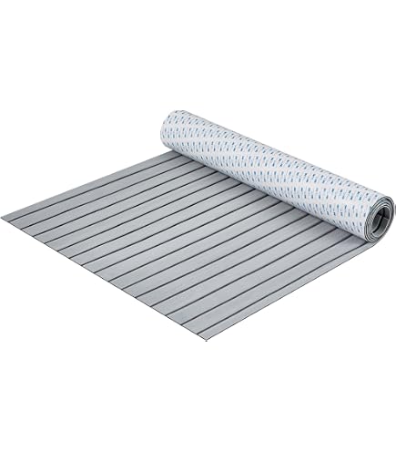 Revêtement De Sol Bateau En Mousse EVA MIJOBS – 240x90cm, épais 6mm, Antidérapant, UV Résistant – Pour Yacht, Caravane, Piscine