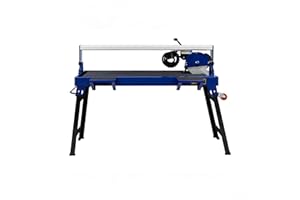 T-MECH Tagliapiastrelle Idraulico Professionale Elettrico Taglia Piastrelle Raffreddato ad Acqua Girevole ad Angolo 45° per Lato con 2 lame Diamantate Motore Induzione 1200W 920mm