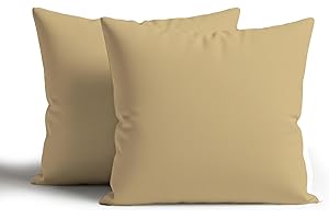 Home Sweet Home UK Outdoor Cushions Waterproof Filled 2 Pack 60x60cm With Invisible Zippered Outdoor Garden Cushions Waterproof 24"x24" With Cushion Covers For Living Room Garden Sofa Bedroom