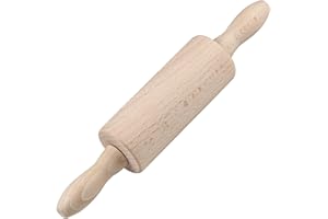 Zenker Teigrolle Mini – Hochwertige Backrolle aus Buchenholz, 230x45x45 mm, Perfekt für Backliebhaber, 2 Jahre Garantie, Holz