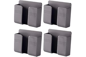 XM-ZHHY 4 Stück Wandhalterung für Handy-Ladegerät, Selbstklebende Wandhalterung für 3M Handy für Ladegerät, Telefonhalter für Duschwand (grau)