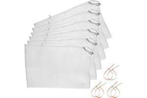 POKIN Replacement Leaf Blower Vacuum Bags - Disposable Cordless Leaf Blower Assesories Bag Compatible with Black+Decker Models BV3600, BV3800, BV6000, BV6600, LH4500, LH5000 & LH5500, Part # BV-008 (6 Pack)