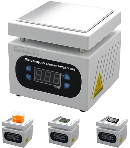 KANBCNG 800W Löt-Heizplatte 200x200mm - Vorwärmstation Für PCB & SMD Reparatur