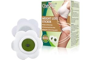 CHERIOLL Parche Adelgazante, Slim Parche, 40PCSParche para Perder Peso, Ayudan con la Descomposición de la Grasa y la Celulitis, Parches Adelgazantes, Medicina Tradicional, Quema de Grasa, Rápido y Seguro