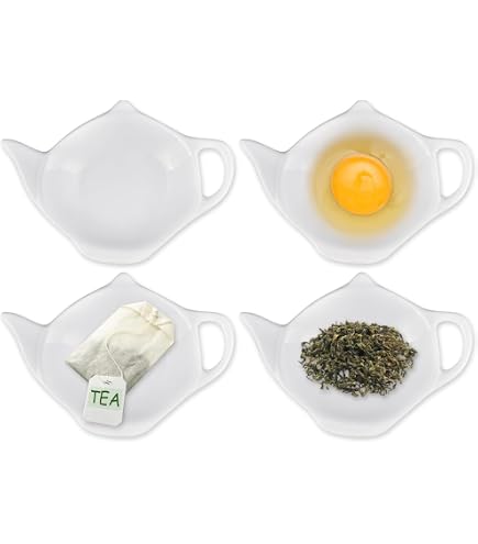 Repose-Sachet De Thé Chat – KIUB En Mélamine De Qualité, Design Mignon Et Fin