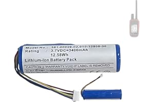 HIGHAKKU Batterie de rechange 361-00029-02 010-10806-30 compatible avec Gar-min Alpha 100, DC50, T5 GPS, TT10, TT15, TT15X Dog Collar Dog Trainer 3400 mAh