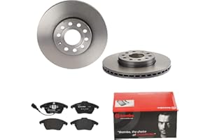 BREMBO BREMSSCHEIBEN Ø288mm + BREMSBELÄGE VORNE FÜR VW GOLF 6 5K1 TOURAN AUDI