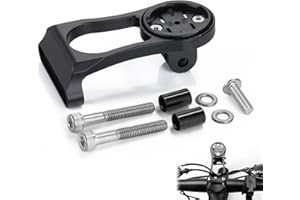 Nevoluxer Support Frontal pour Edge, Prolongateur Vélo Étendu Compatible pour Edge 25/130/520/1030 et Caméras d'Action, Construction Robuste en Aluminium