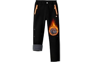MoFiz Pantalones Ski Niño Pantalon Trekking Niña Térmicos Pantalón Senderismo Invierno Impermeables Transpirable Pantalón