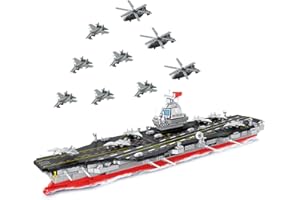 barweer Bloques de construcción de barcos, construcción modular para adultos, portaaviones, bloques de sujeción, tecnología compatible con Lego Titanic, Panlos 688014 (3126 piezas)