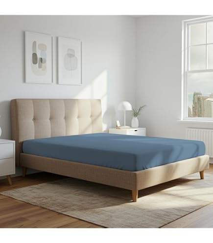 Fazzini Lenzuolo di sotto con Angoli in Puro Percalle di Cotone 200 TC di altissima qualità Art. Arianna (Varie Misure) (Letto Singolo cm. 90x200, Sasso 73
