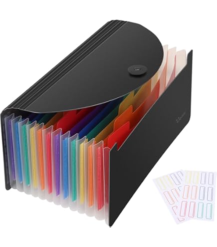 4 Pack Expanding File Folder AILANDA A6 13 Pockets - View #9