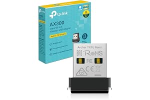 TP-Link Archer TX1U Nano Clé USB Wi-FI 6 AX300, Double Bande 2,4 GHz, Ultra-Compact, MU-MIMO, Mode Point d’Accès, Compatible PC Windows 11/10/7