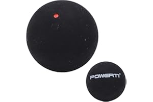 Evonecy Sports Squash Ball, Wear‑resistant High Bounce Squash Balls Rubber for Competition for Beginner for Training(Single red dot)
