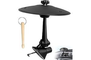 IRENWARL Auto Crash Becken, Mini-Trommel-Crash-Clip, Handtrommel Schlaginstrumente Deko, Auto Trommel Lüftungsschlitz, Autounfall Cymbals, Car Cymbals, für Alle Arten Von Fahrzeugen, 1 x Autoklingel-Schlägel