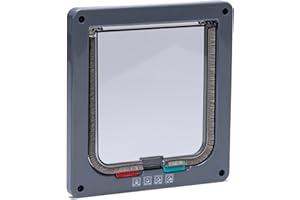 Karlie Puerta para Gatos, silenciosa, 4 vías, 19,2 x 20 cm, Color Antracita