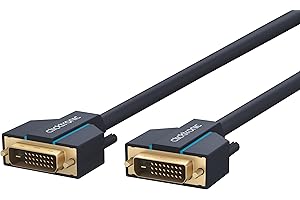 Clicktronic Casual DVI-D Verbindungskabel Dual Link 24+1, digitales Video- / Monitorkabel mit DVI‐D Stecker, 2m