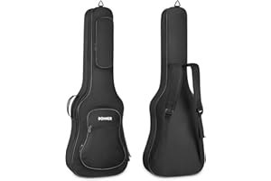 Donner Funda Guitarra Electrica de 39 Pulgadas Acolchada 12mm, Bolsa Guitarra Electrica de Acolchada 600D Ripstop Impermeable Nailon a Prueba de Polvo Suave con Correa Ajustable