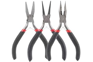 ZOUXO Betued 3 pinzas multifuncionales para herramientas de bricolaje, pinzas profesionales de joyas de perlas (3 piezas)