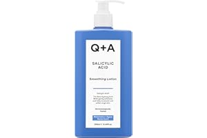 Lozione Levigante all'Acido Salicilico Q+A per la Cura Mirata del Corpo, un BHA che esfolia la pelle, contrasta il 'backne' e la texture indesiderata, favorisce una pelle più liscia e sana, 250ml